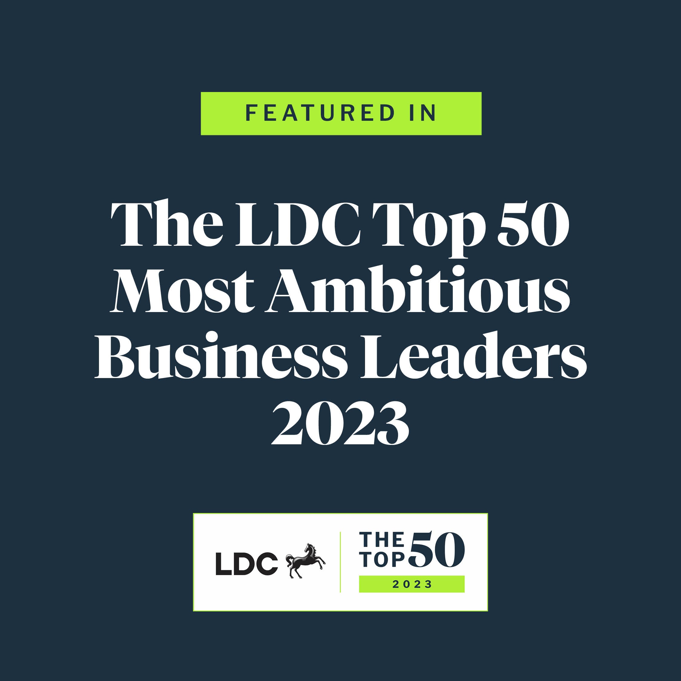Mark Davison recognised among the UK’s Top 50 Most Ambitious Business Leaders for 2023